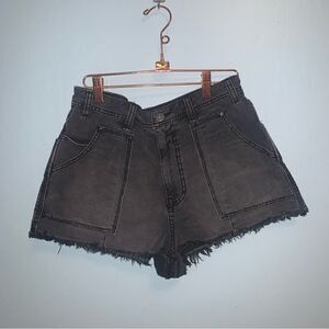 Free People High Waisted Black Shorts size 8